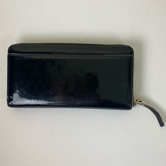 KATE SPADE New Continental Patent Leather Black Wallet - Picture 2 of 5